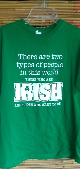 Delta M Green Irish Shirt Top - Picture 1 of 1